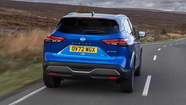 Nissan Qashqai driving rear view