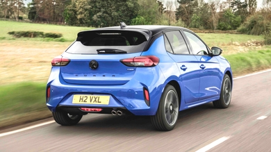 Vauxhall Corsa driving rear view