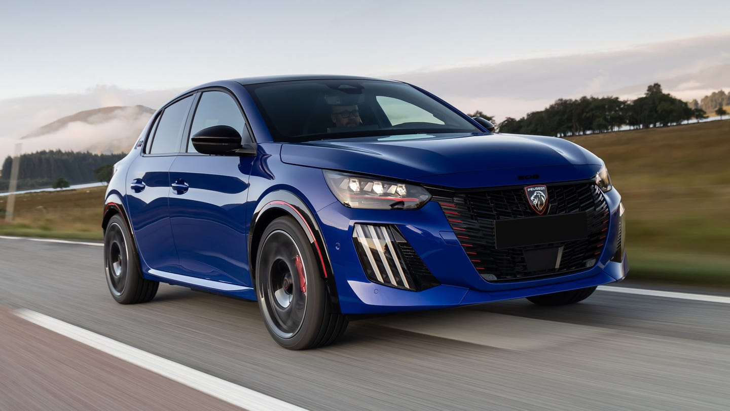Peugeot E-208 GTi driving