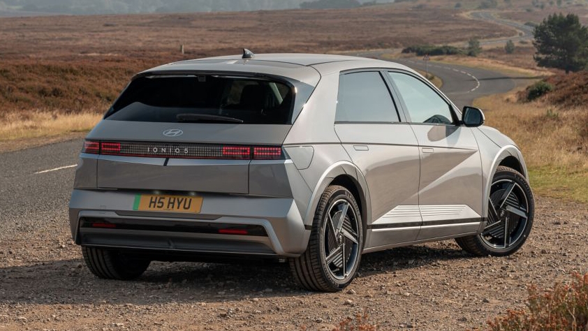 Hyundai Ioniq 5 rear three-quarter view