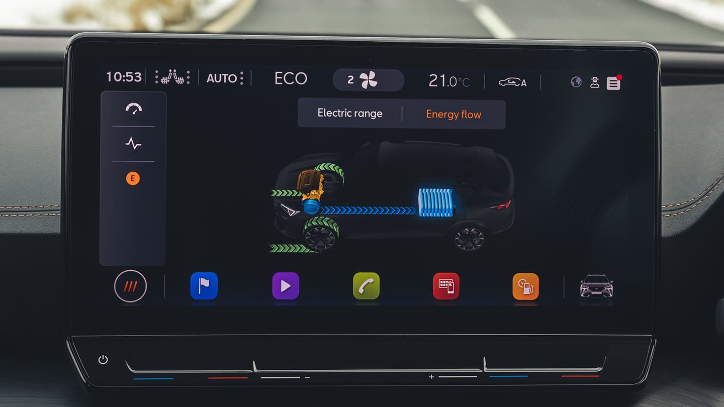 Cupra Formentor review image infotainment system