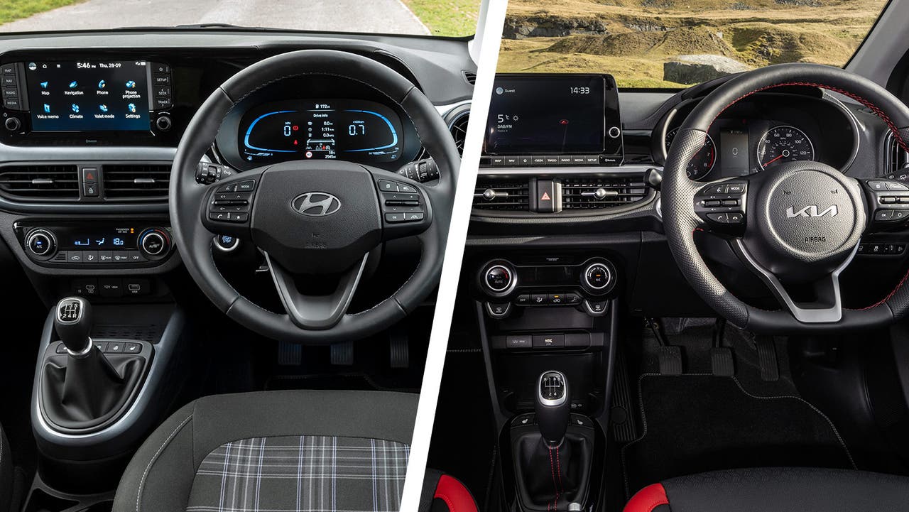 Hyundai i10 vs Kia Picanto interior