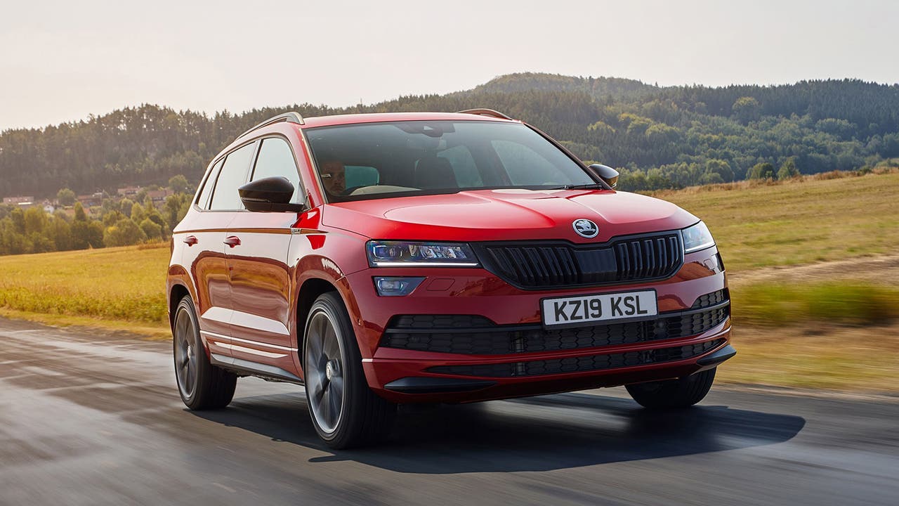 Skoda Karoq in red