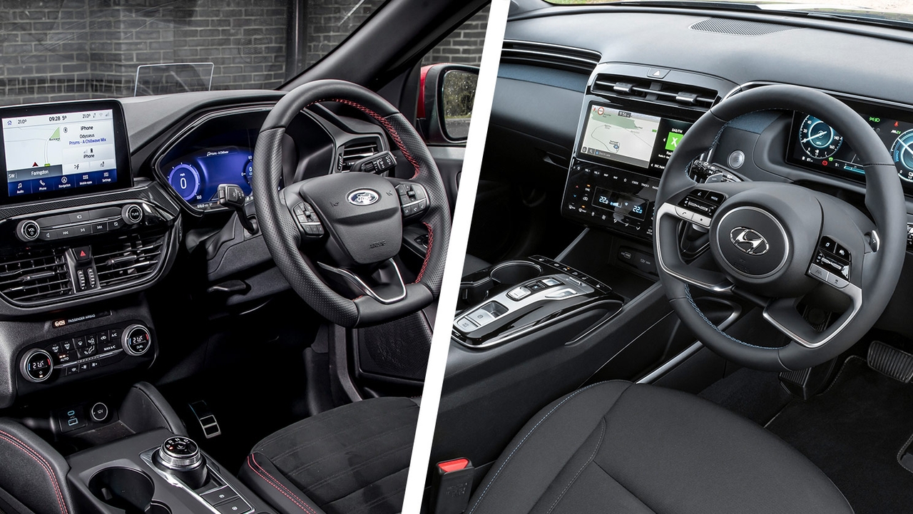 Ford Kuga vs Hyundai Tucson interior