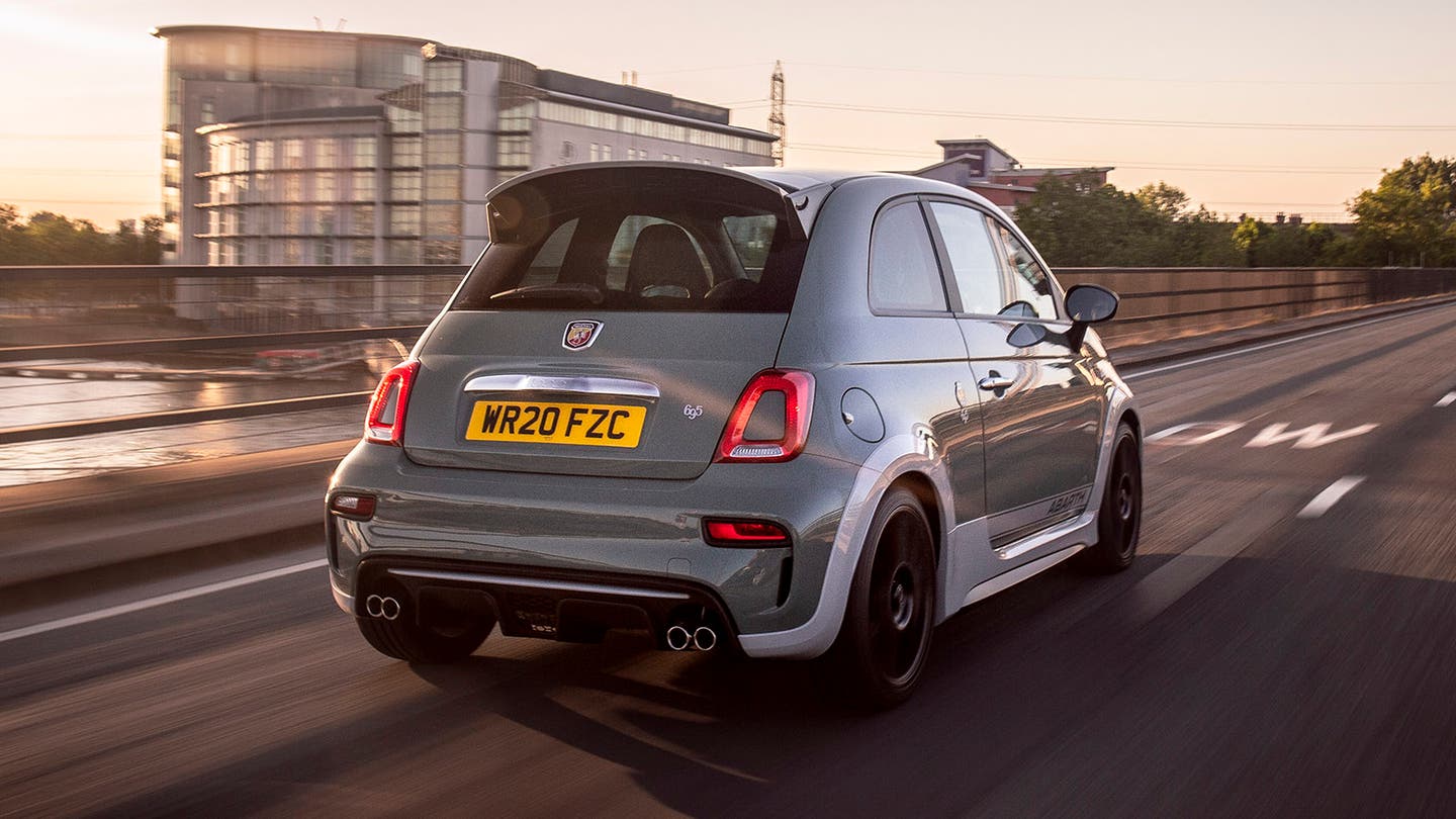 Abarth 595 review rear three quarter