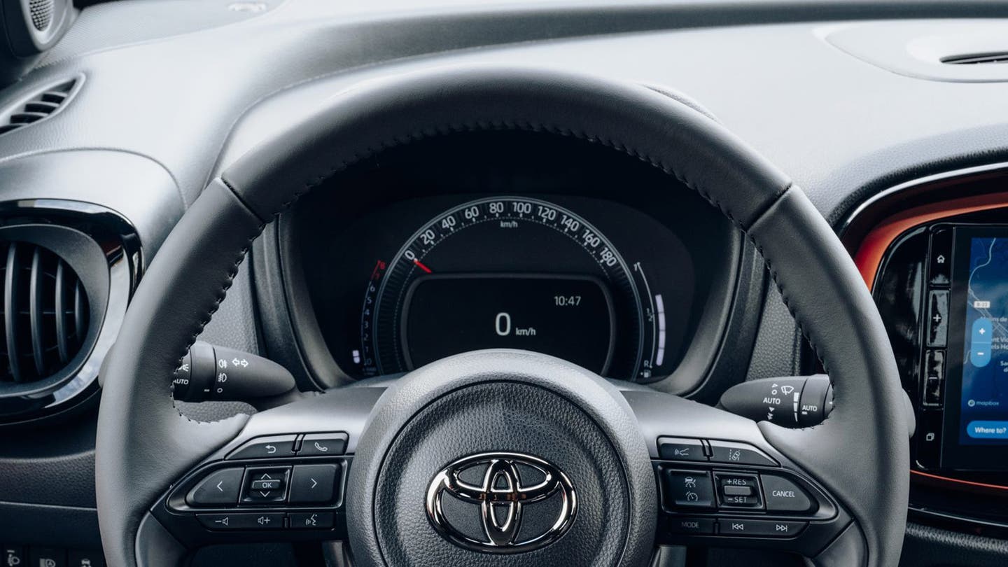 Toyota Aygo X review image driver's dials