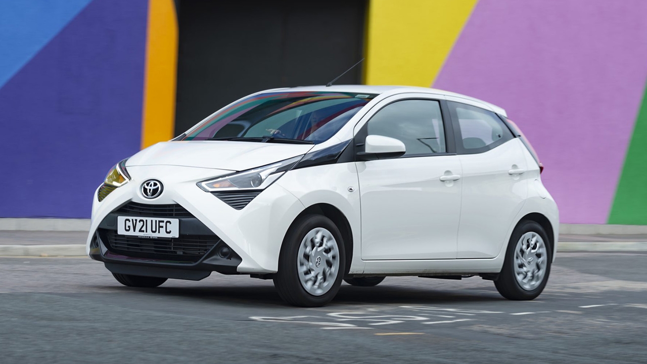 Toyota Aygo in white