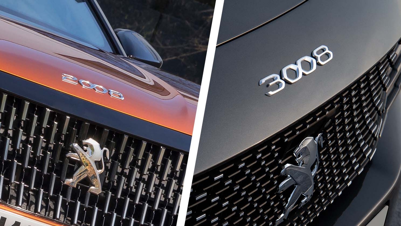 Peugeot 2008 vs Peugeot 3008 badge shot