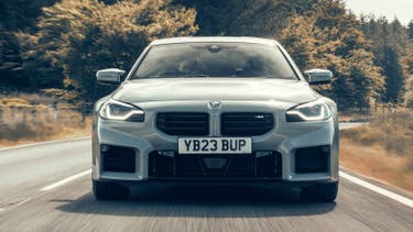 BMW M2 driving front view