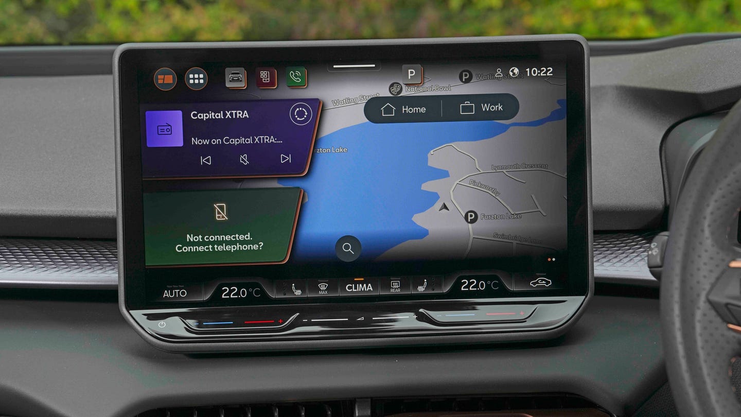 Cupra Terramar touchscreen