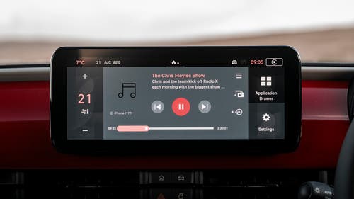 Fiat 600e infotainment system