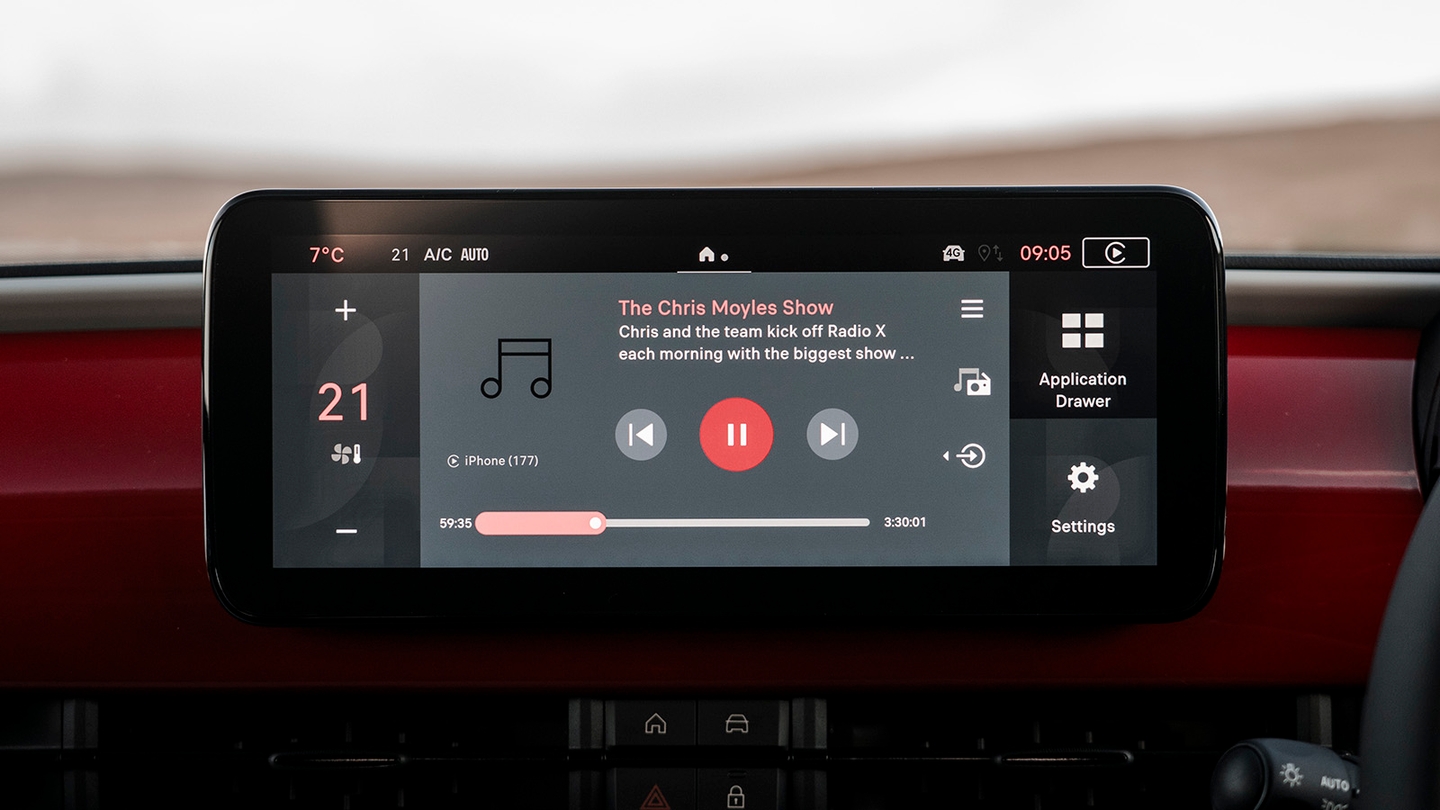 Fiat 600e infotainment system