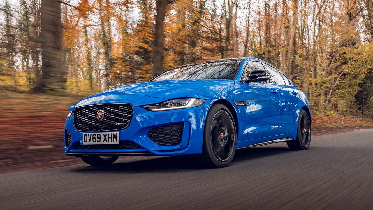 Jaguar XE in blue