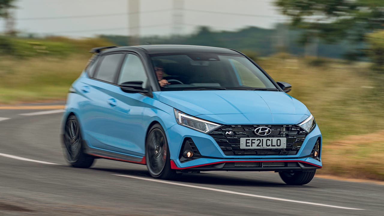 Hyundai i20N in blue