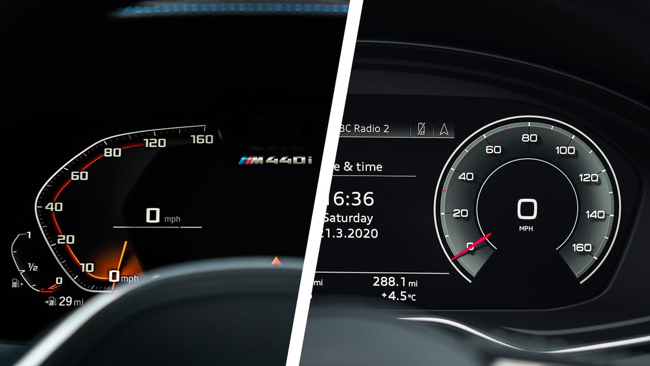BMW 4 Series vs Audi A5 driver's dials