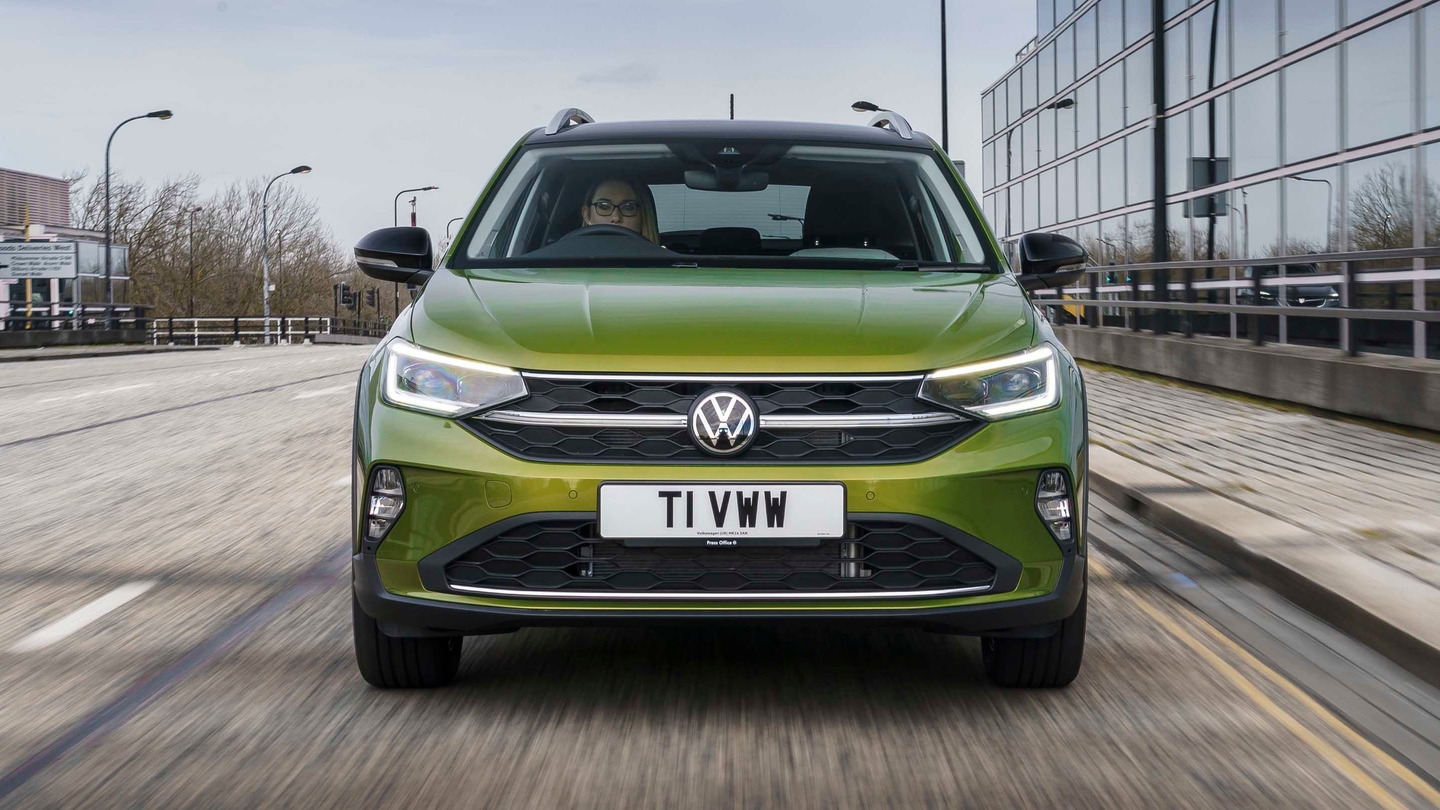 Volkswagen Taigo driving front view