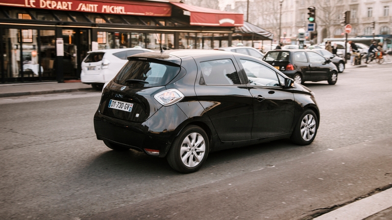 Renault Zoe driving in France