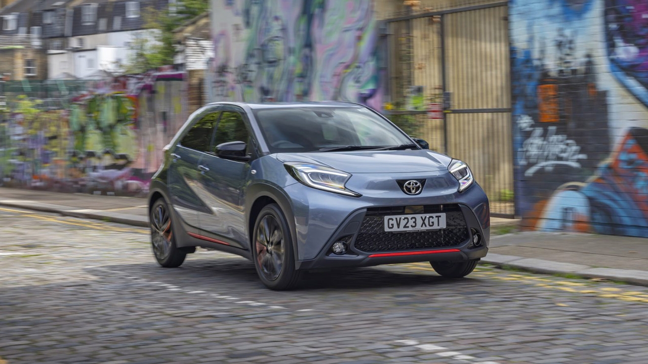 Toyota Aygo X in grey