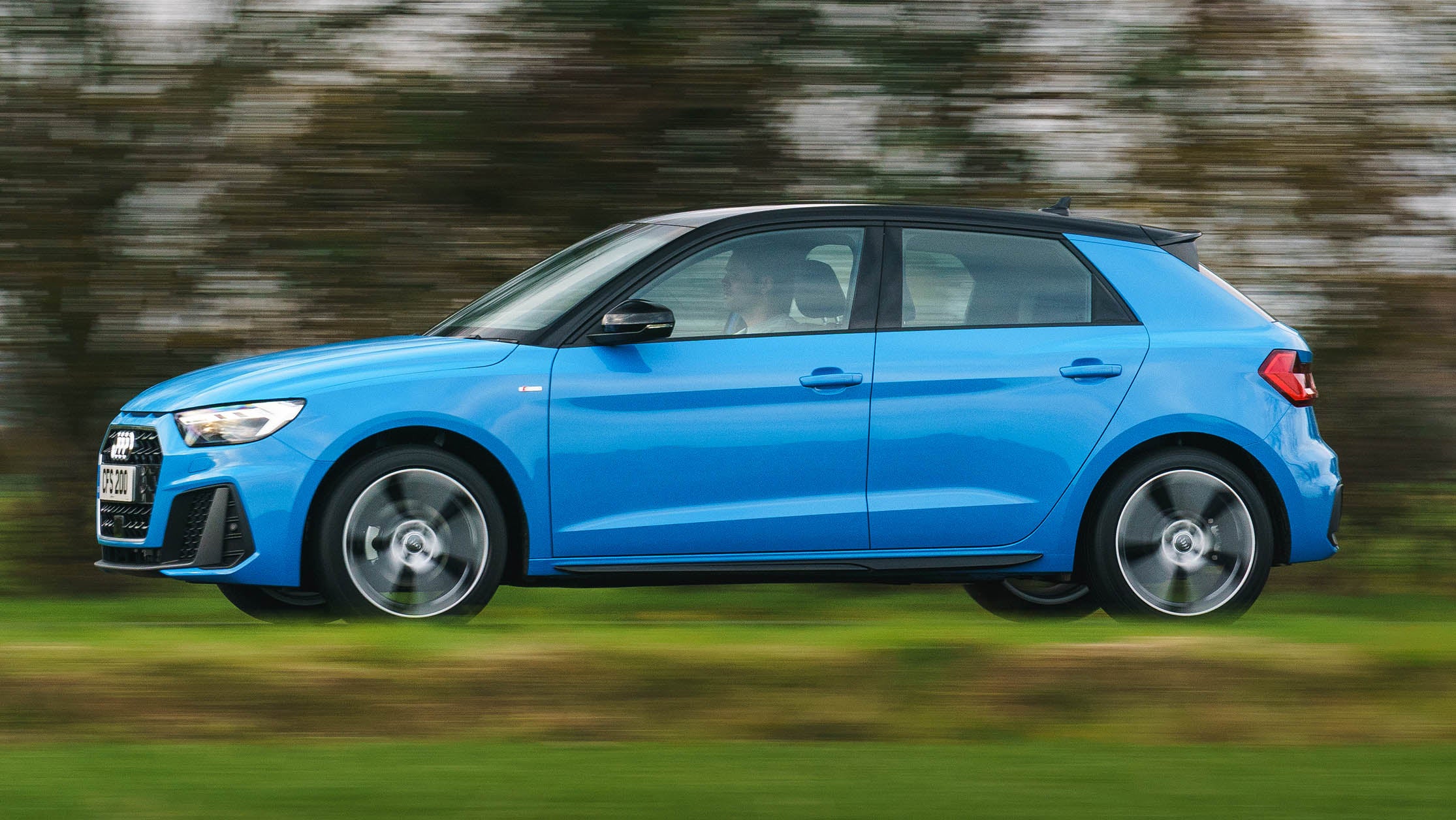 Audi A1 driving side view