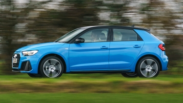 Audi A1 driving side view