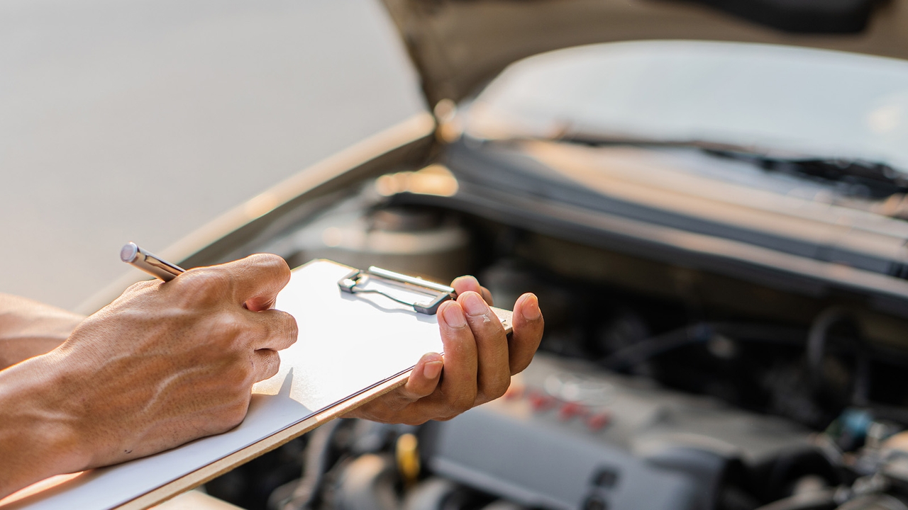 Car having MOT test