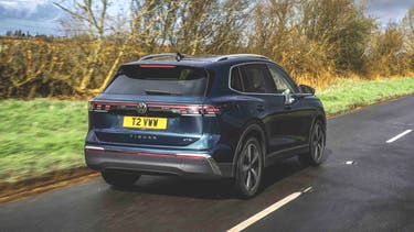 2024 Volkswagen Tiguan driving rear view