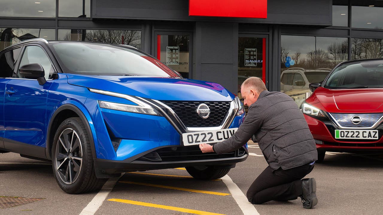 Nissan Qashqai new number plate