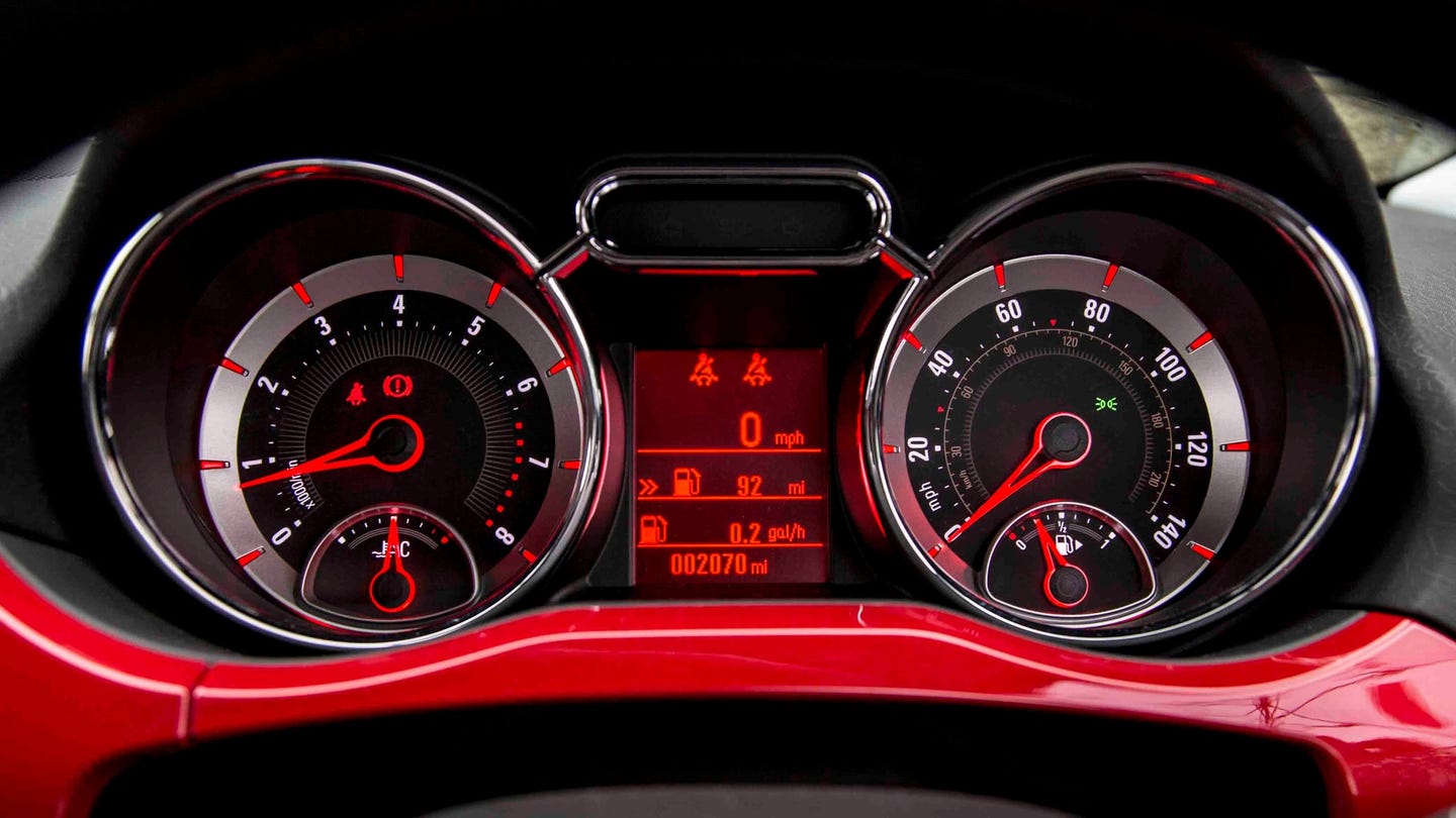 Vauxhall Adam dials