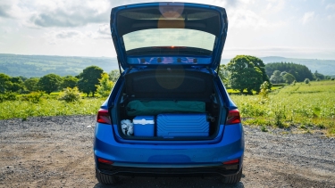 Skoda Fabia boot full of stuff