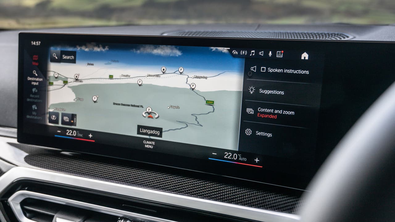 BMW 3 Series infotainment screen