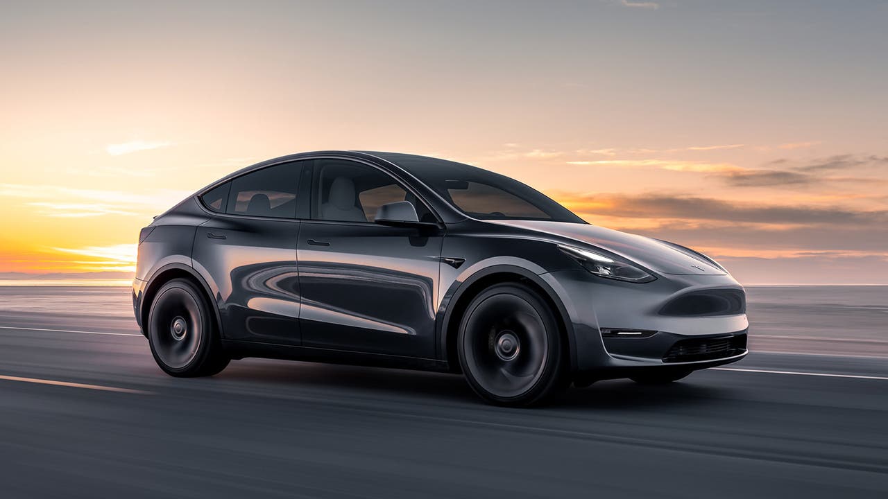 Tesla Model Y in grey