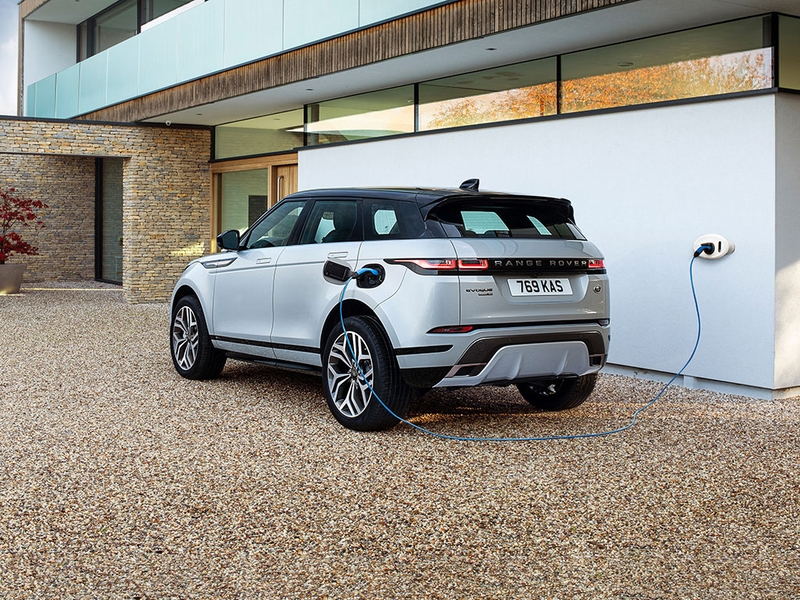 Range Rover Evoque plug-in hybrid charging