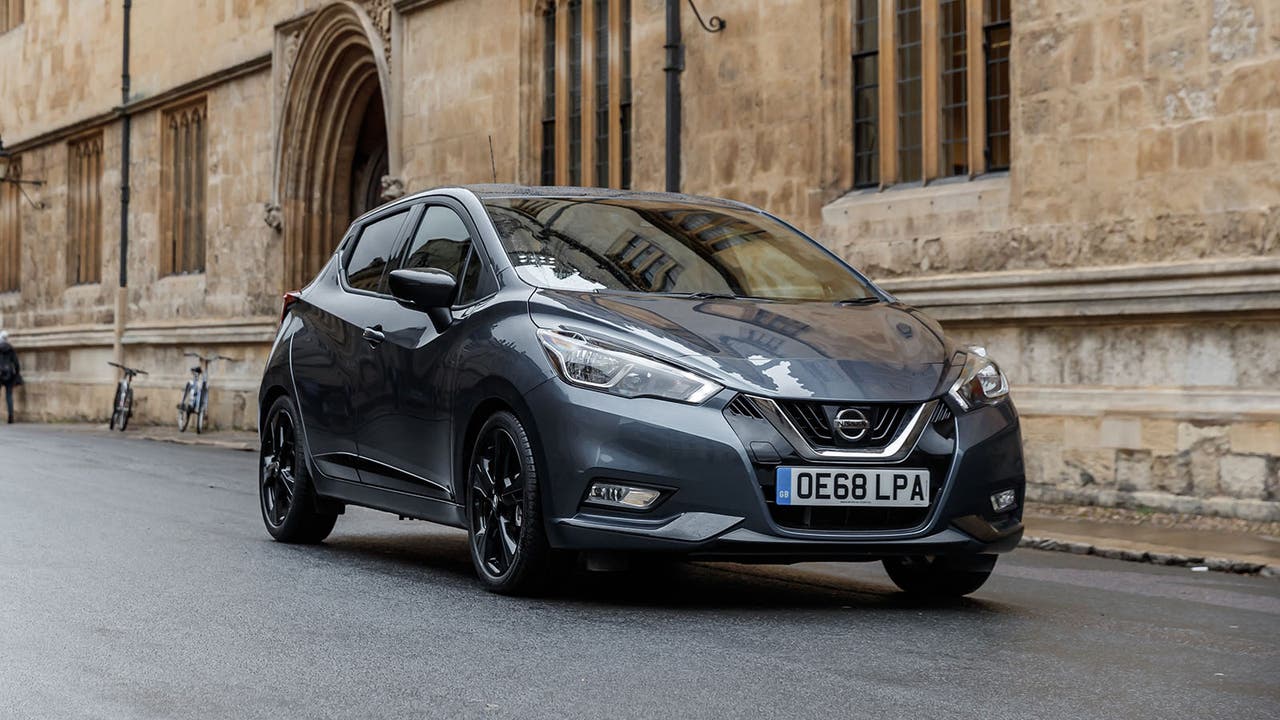 Nissan Micra in grey, static shot