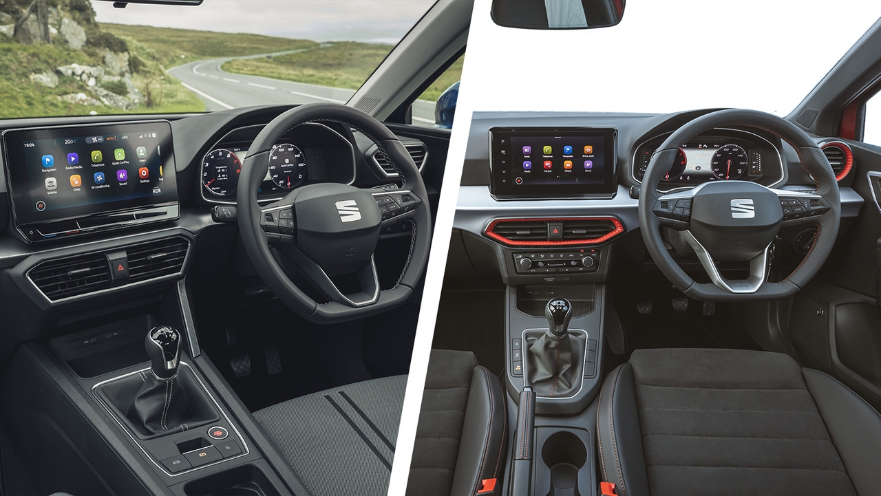 SEAT Leon vs Ibiza interior