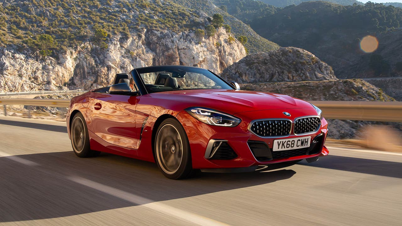 BMW Z4 in red