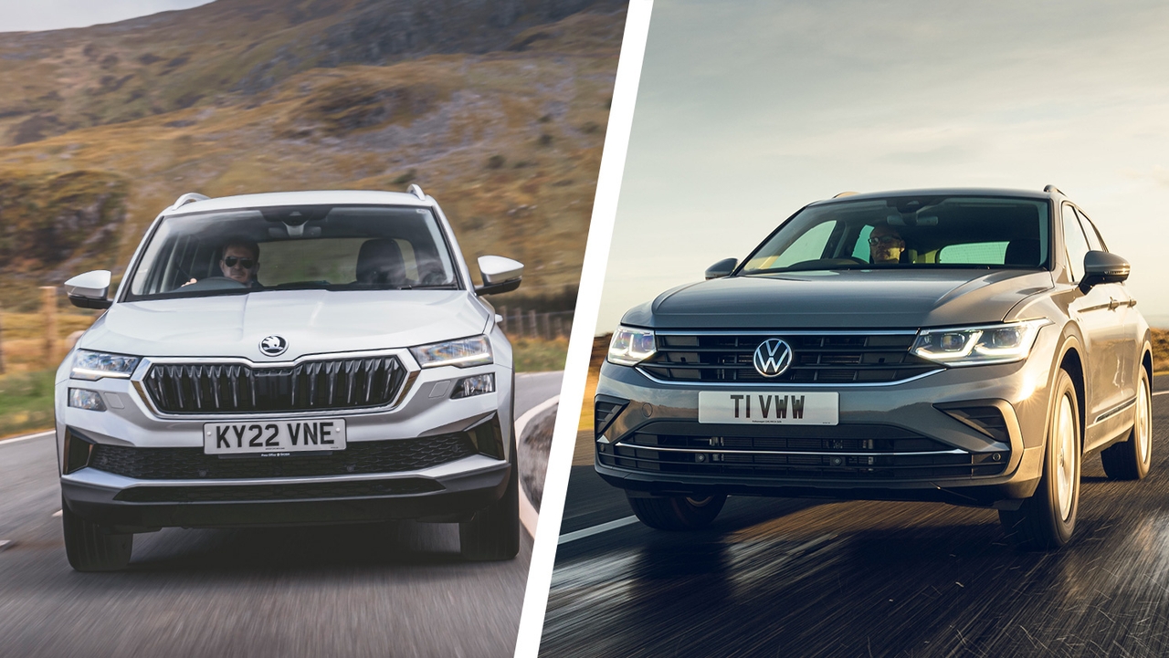 Skoda Karoq vs VW Tiguan side-by-side