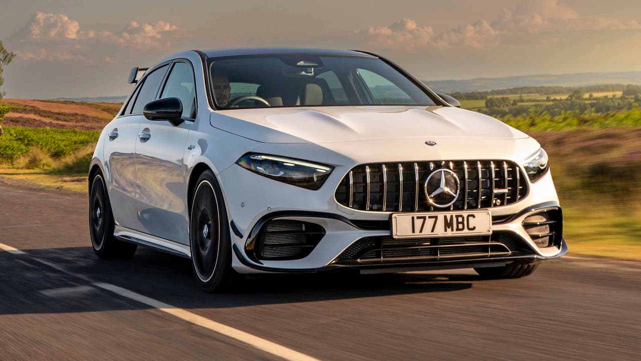 Mercedes-AMG A45 S driving