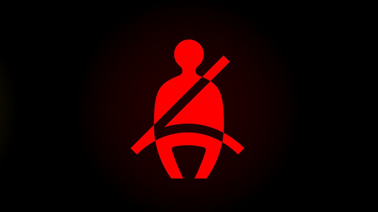 Seatbelt warning light