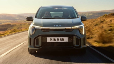 Kia Picanto driving front vieew