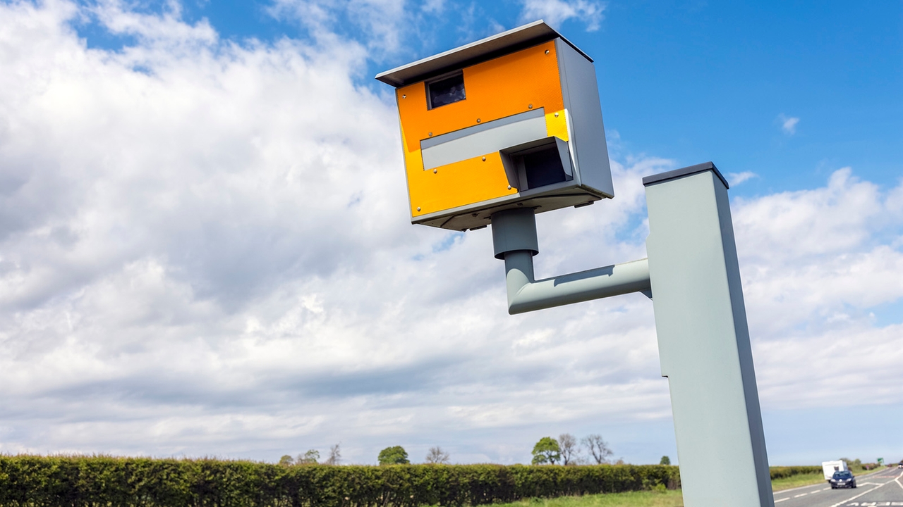 A fixed speed camera