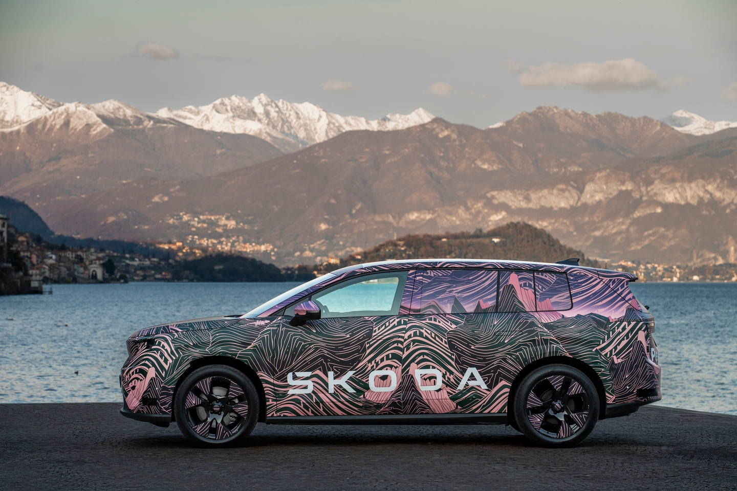 skoda peaq camo side static