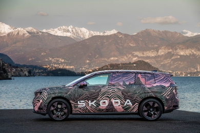 skoda peaq camo side static