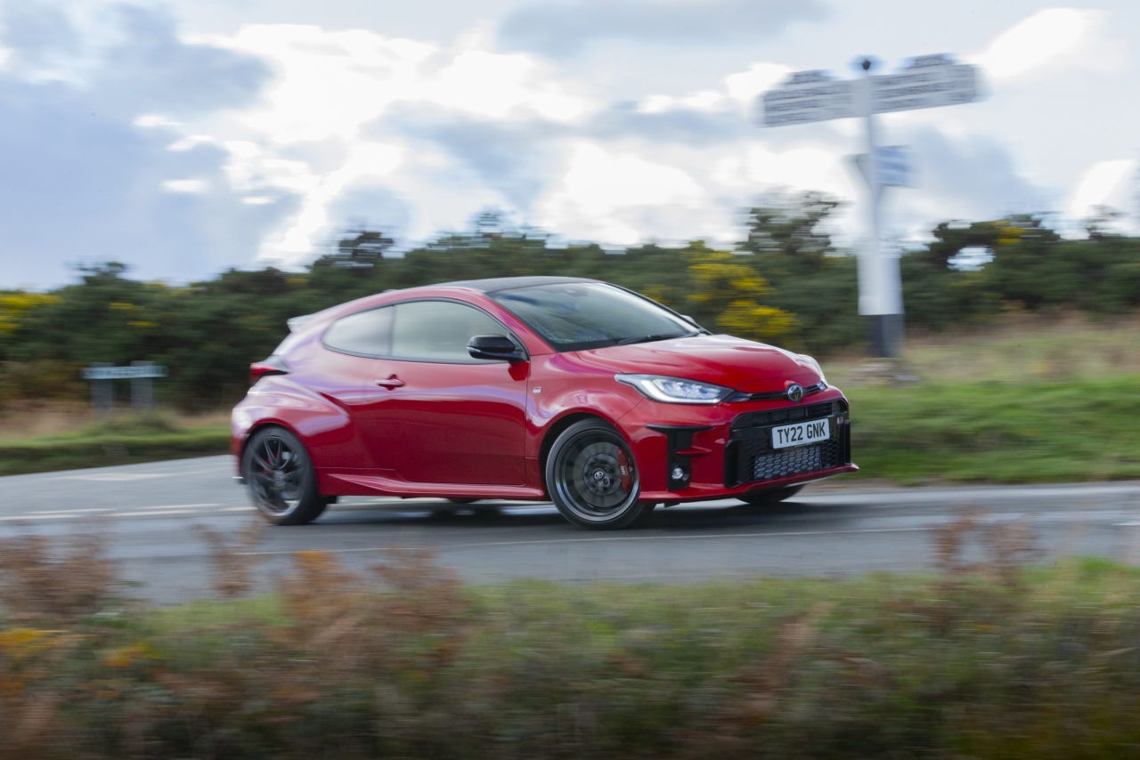 Toyota GR Yaris in red