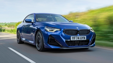 BMW 2 Series coupe driving