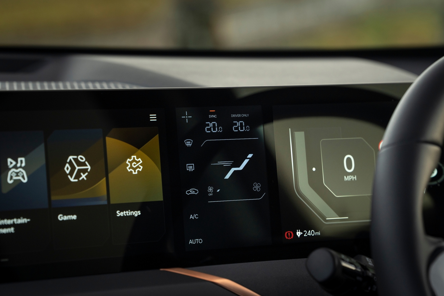 Kia ev5 climate control screen