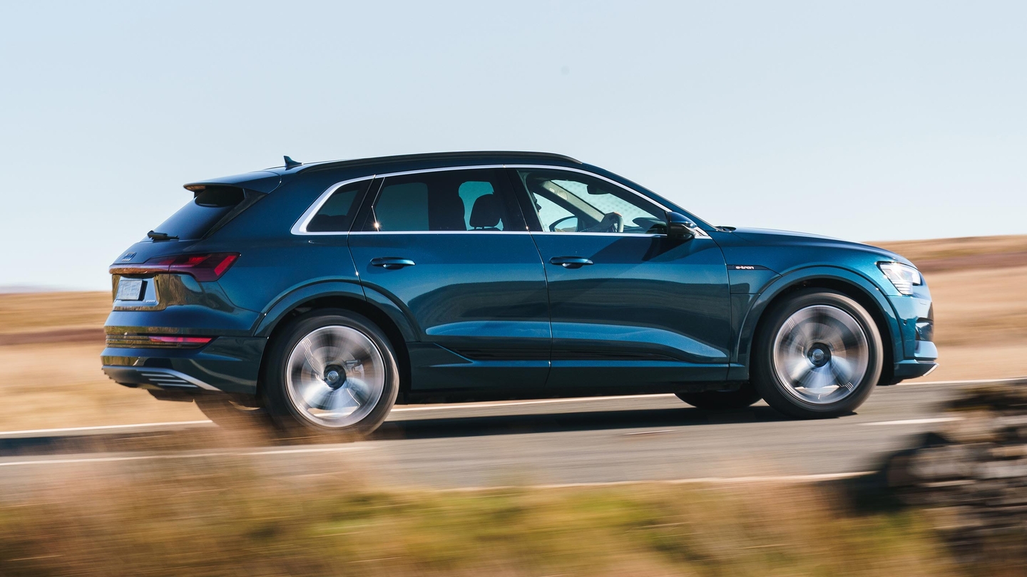 Audi e-tron driving side view