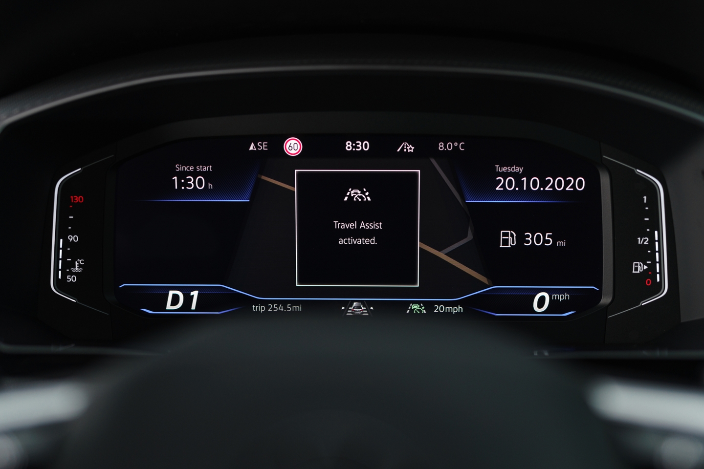 Arteon digital dashboard