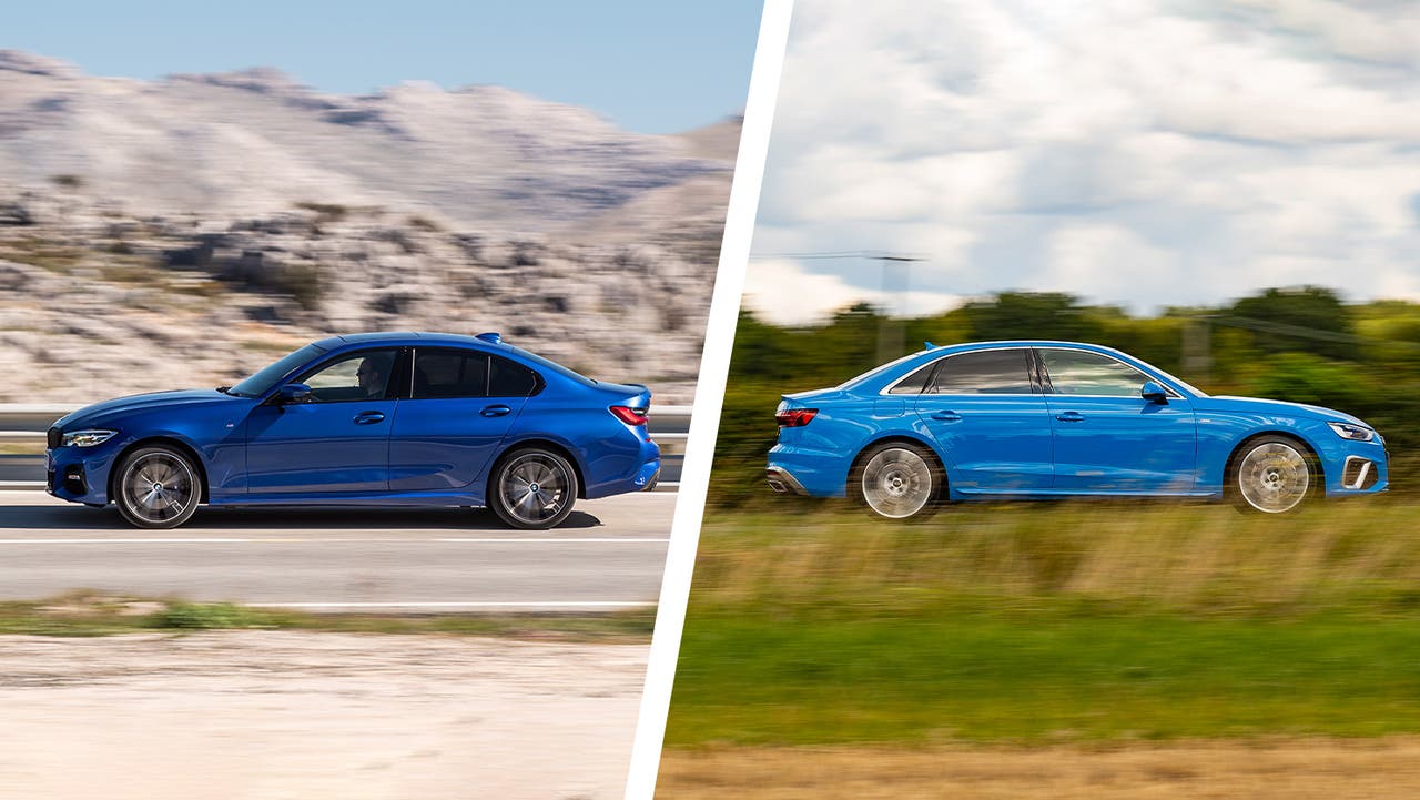 BMW 3 Series vs Audi A4 – side