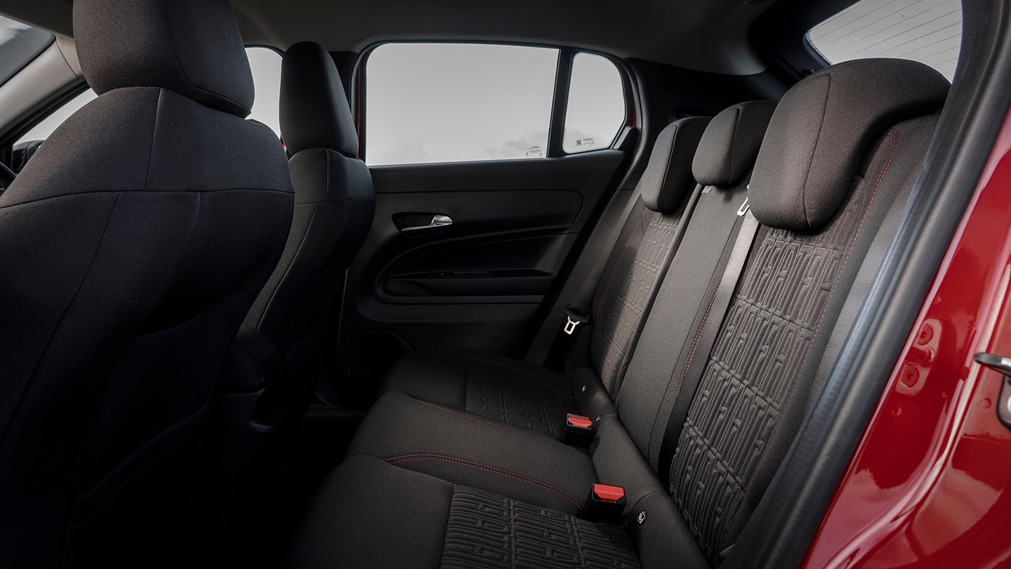 Fiat 600e rear seats
