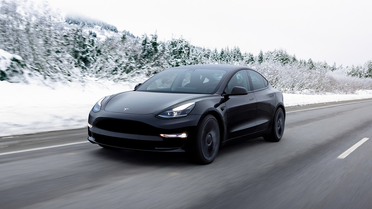 Tesla Model 3 in black